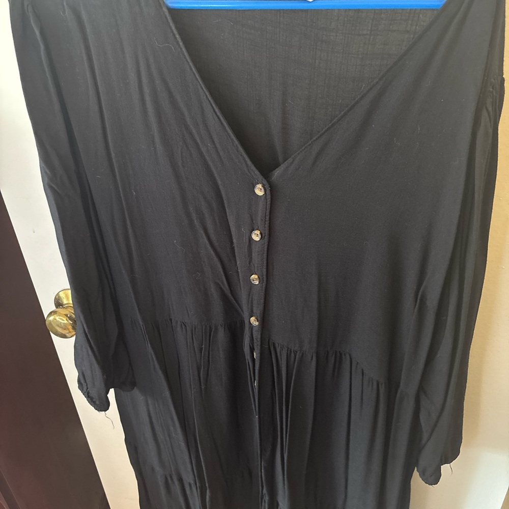 Sonoma Black Button-Down Dress